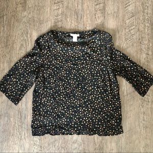 ditzy floral blouse for fall!